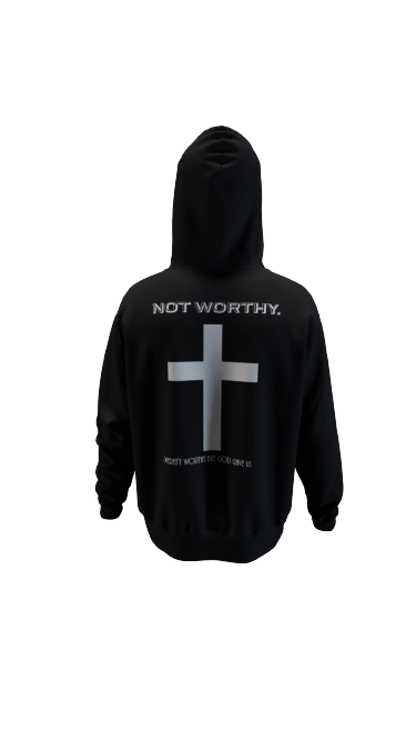 Black not worthy hoodie © (GEN 1)